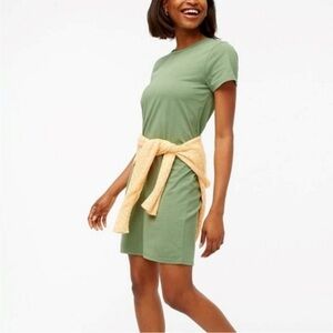 J. Crew Factory - Olive Green Crew Neck T-Shirt Dress - Size M